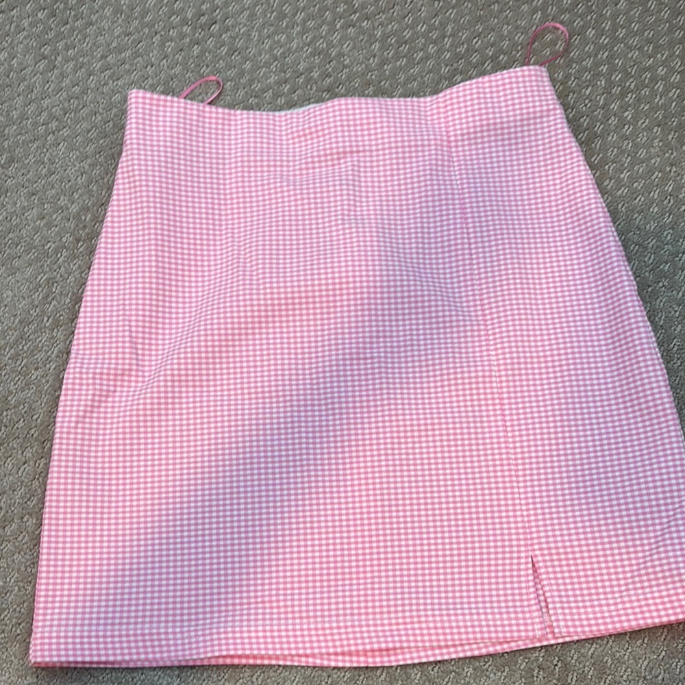 Topshop Pink and Purple Mini Pencil Skirt